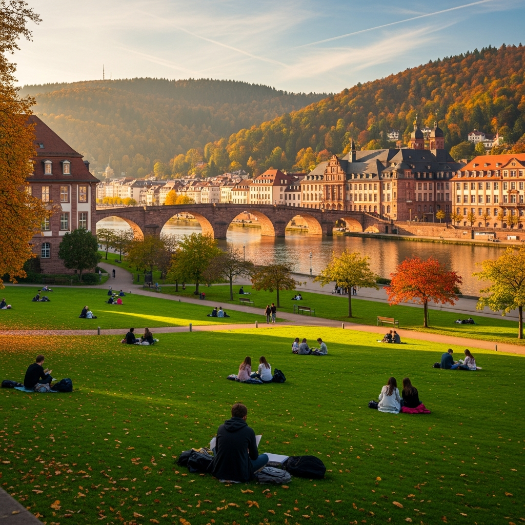 Almanya'da üniversite eğitimi — Heidelberg kampüsü ve tarihi binalar